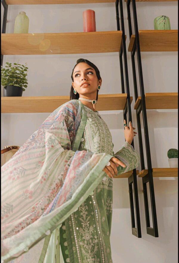 Zellbury Luxury Chikankari 3pc - Image 4
