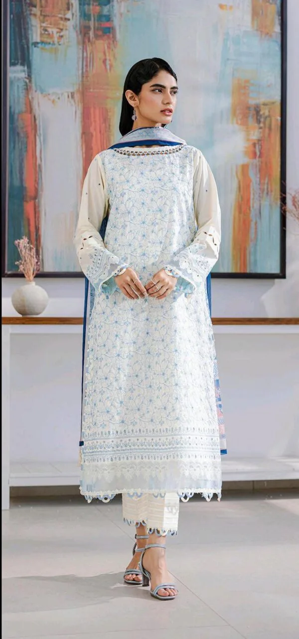 Zellbury Luxury Chikankari 3pc - Image 2