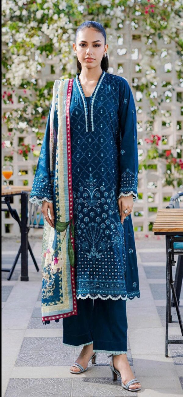 Zellbury Luxury Chikankari 3pc - Image 3