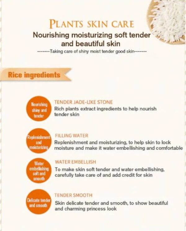 Rorec Moisturizing Anti Wrinkle Rice Face Serum for Open Pores - Image 5