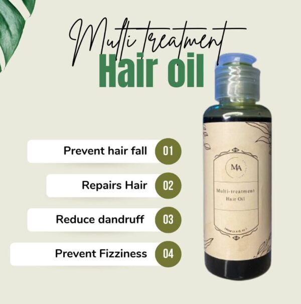 Organic Ayurveda Multi Treatment Hair Oil - Image 3