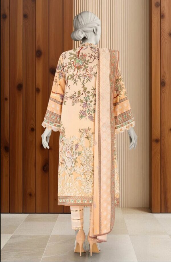 MTJ PRINTED LAWN 3PCS UNSTITCHED - Image 3