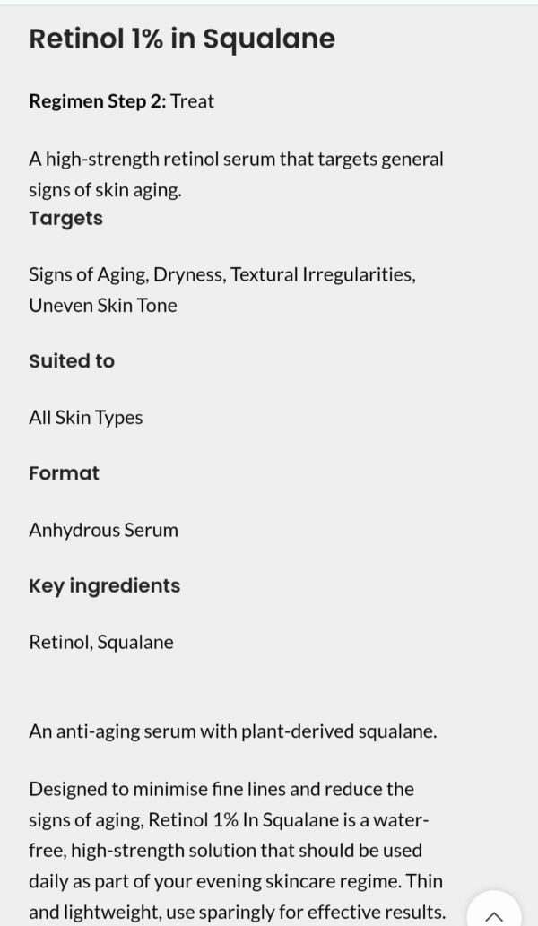 Ordinary Retinol 1% in Squalane1A - Image 2
